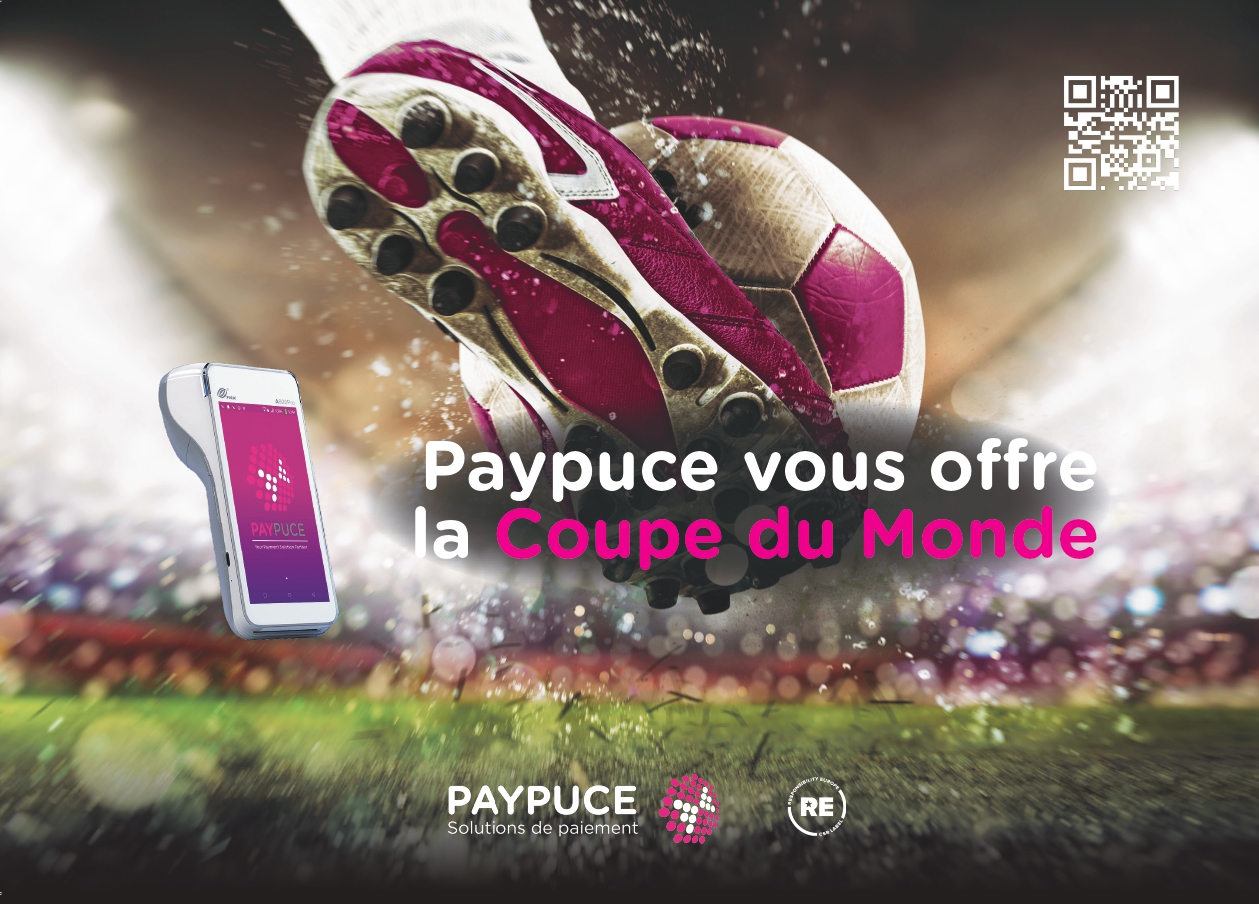 Offre Coupe du Monde Paypuce — location de terminal de paiement offerte